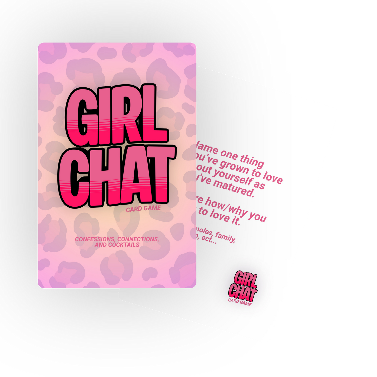 Girl Chat Game: Confessions, Connections, and Cocktails.