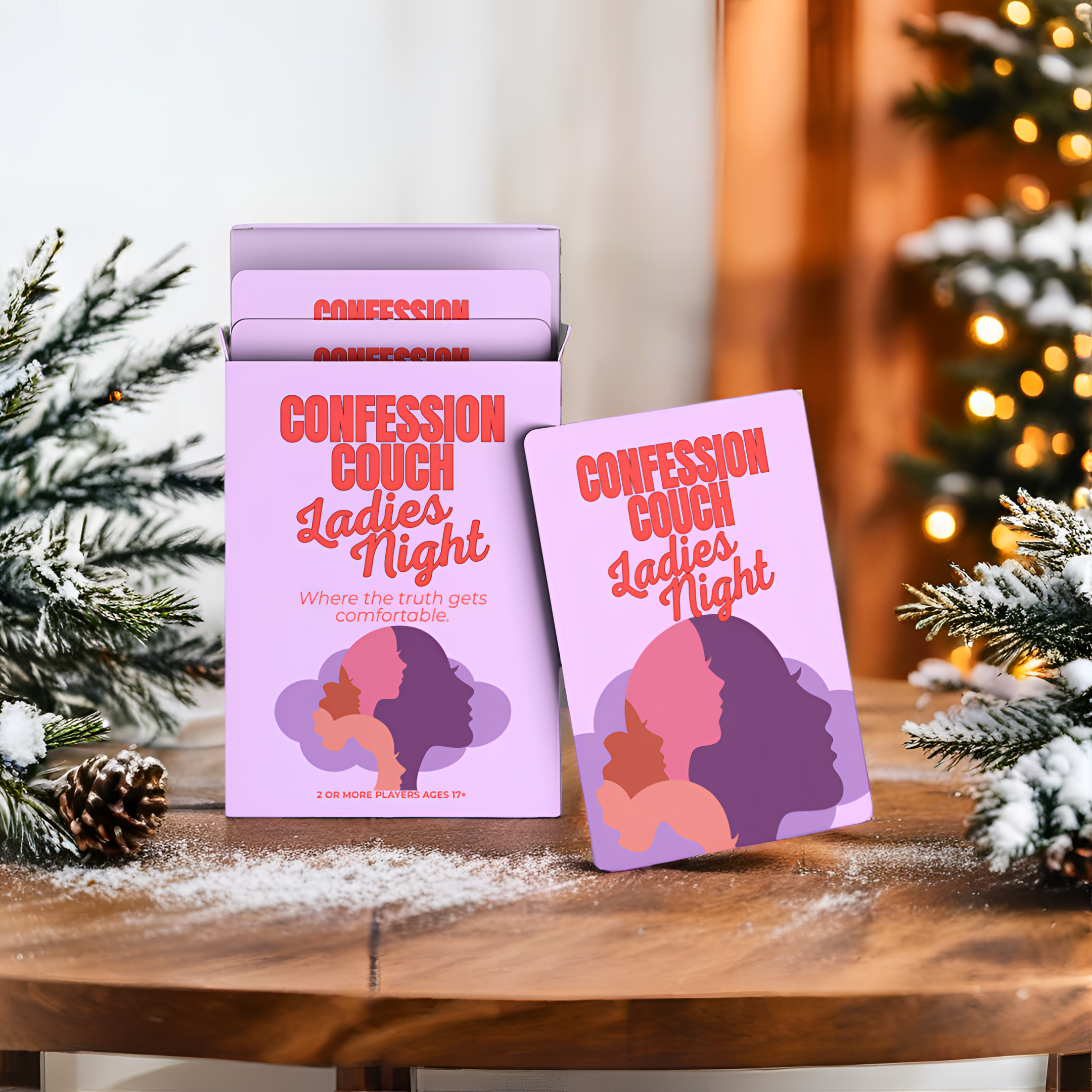Confession Couch: Ladies Night Edition Card Game | A Deck for Girls’ Night Fun