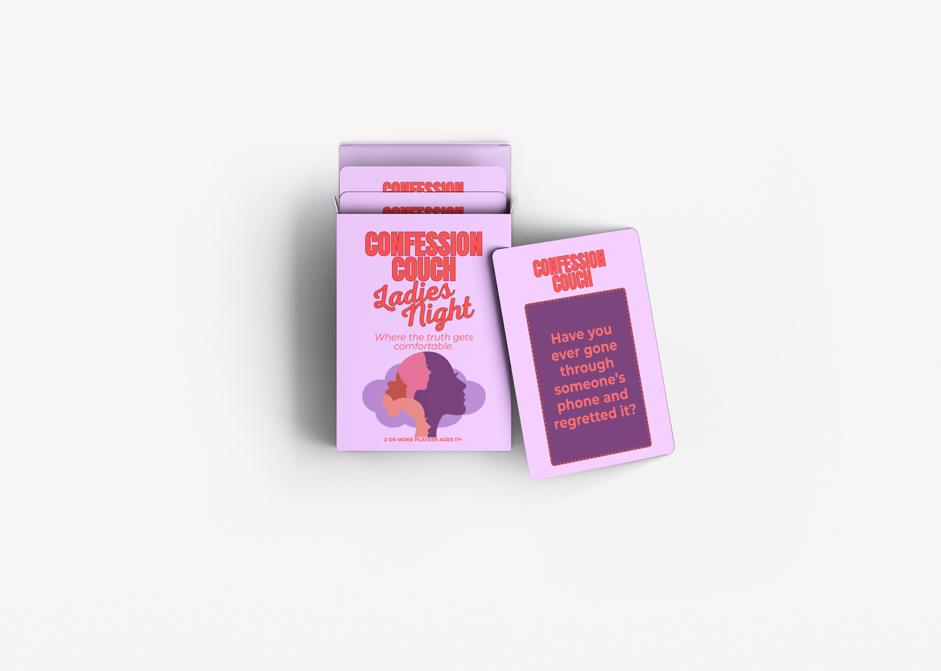 Confession Couch: Ladies Night Edition Card Game | A Deck for Girls’ Night Fun
