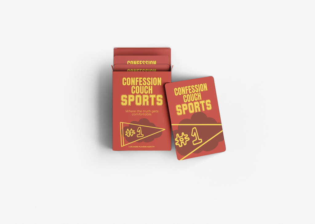 Confession Couch: Sports Edition Card Game | A Deck for Fans, Trivia & Trash Talk
