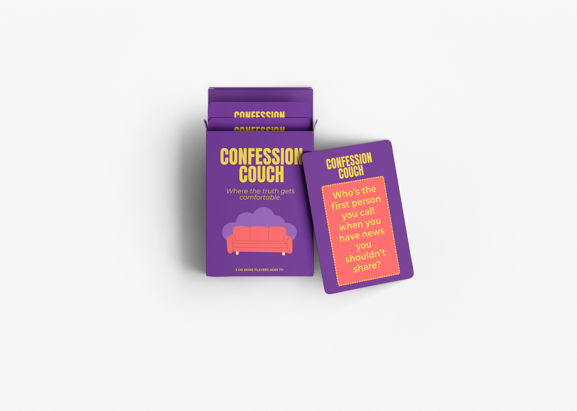 Confession Couch: Original Card Game | A Deck for Real Conversations