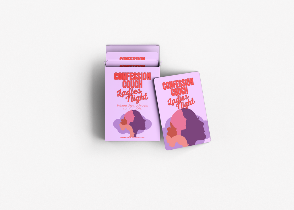 Confession Couch: Ladies Night Edition Card Game | A Deck for Girls’ Night Fun