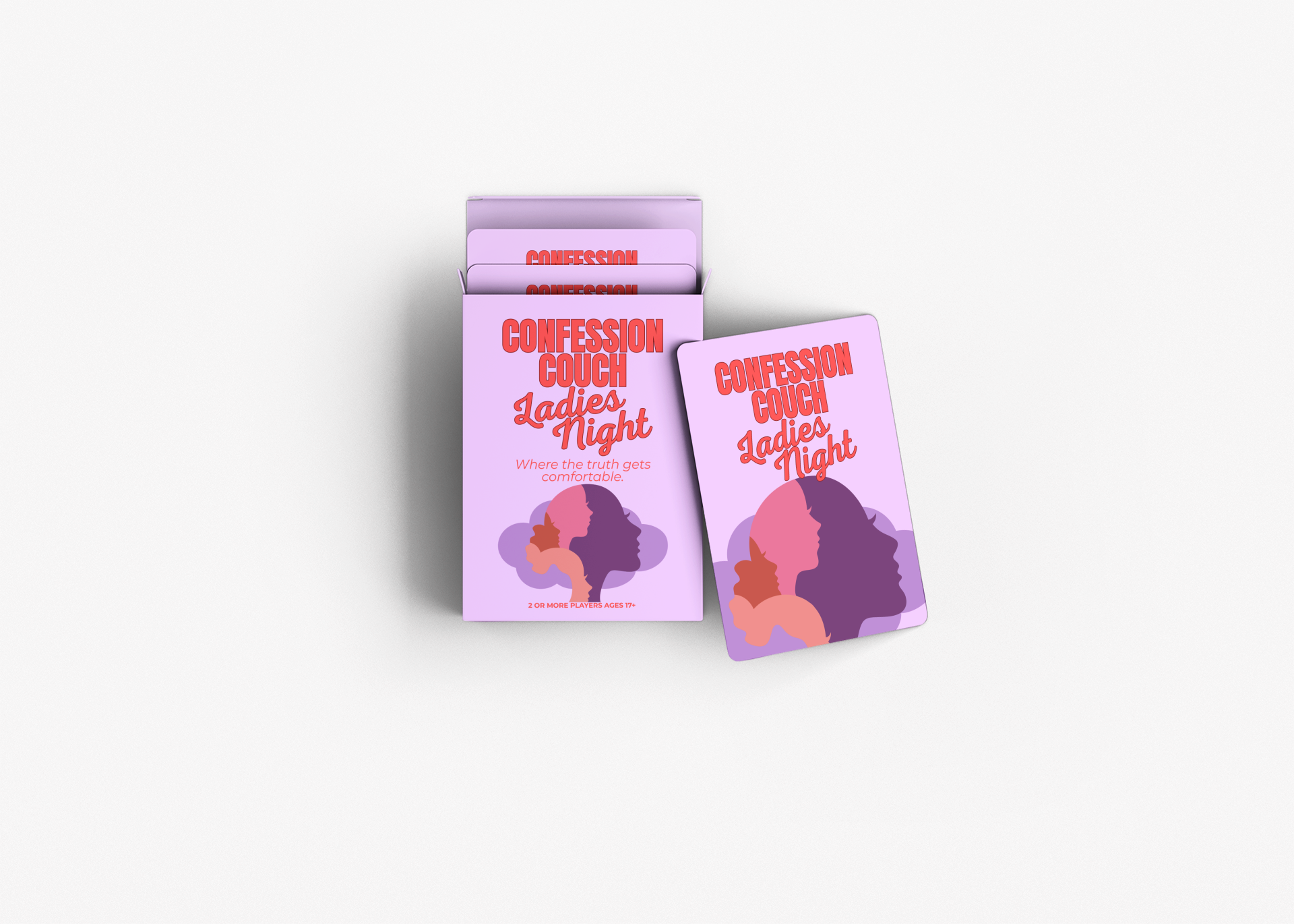 Confession Couch: Ladies Night Edition Card Game | A Deck for Girls’ Night Fun