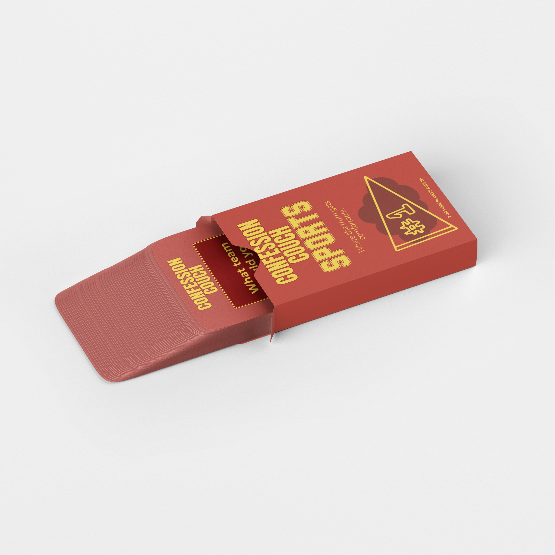 Confession Couch: Sports Edition Card Game | A Deck for Fans, Trivia & Trash Talk